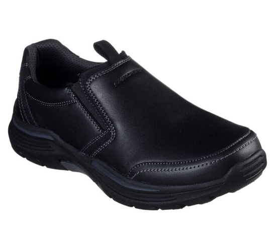 Skechers Relaxed Fit: Expended - Morgo Slip On Panske Čierne | 516-KLVYRG
