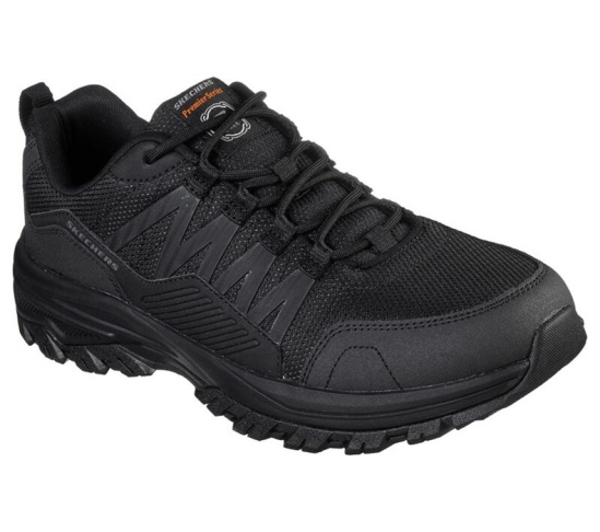 Skechers Relaxed Fit: Fannter Sr Pracovne Cizmy Panske Čierne | 589-AFVWRU
