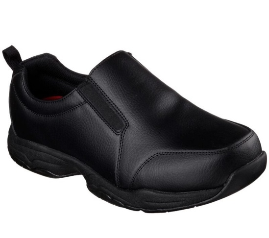 Skechers Relaxed Fit: Felton - Camak Sr Pracovne Cizmy Panske Čierne | 495-UEQLRK