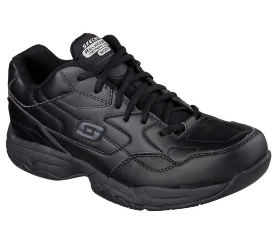 Skechers Relaxed Fit: Felton Sr Pracovne Cizmy Panske Čierne | 413-NELXHM
