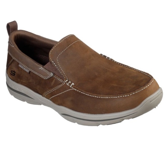 Skechers Relaxed Fit: Harper - Forde Slip On Panske Hnede | 329-MKVETD