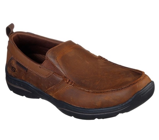 Skechers Relaxed Fit: Harper - Forde Slip On Panske Hnede | 940-RQYECP