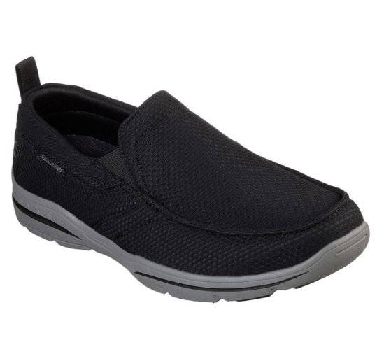 Skechers Relaxed Fit: Harper - Walton Slip On Panske Čierne | 342-OEZAKL
