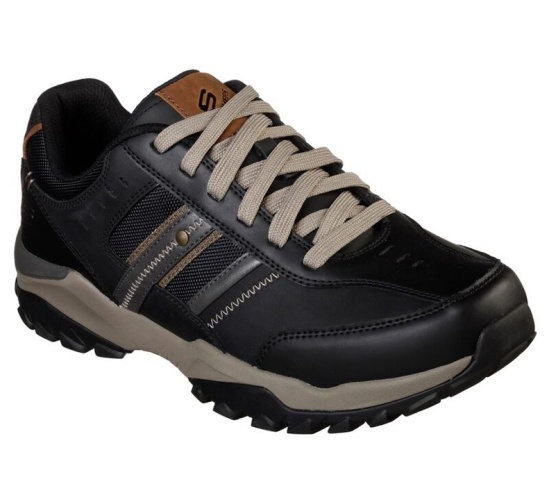 Skechers Relaxed Fit: Henrick - Delwood Tenisky Panske Čierne | 354-WQPSNO