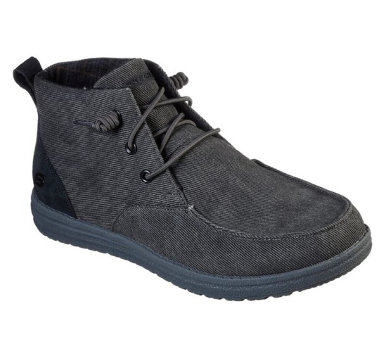 Skechers Relaxed Fit: Melson - Forlen Slip On Panske Čierne | 640-RGVOIN