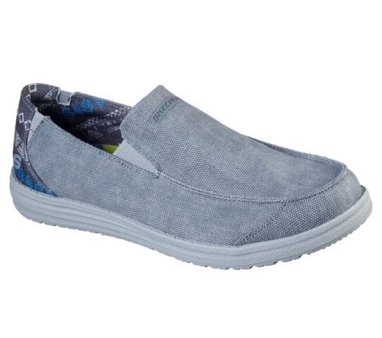 Skechers Relaxed Fit: Melson - Ralo Slip On Panske Siva | 409-RSKBCI