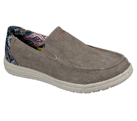 Skechers Relaxed Fit: Melson - Ralo Slip On Panske Hnede | 516-RBGJEQ