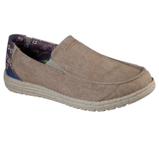Skechers Relaxed Fit: Melson - Ralo Slip On Panske Hnede | 625-XBSKNZ