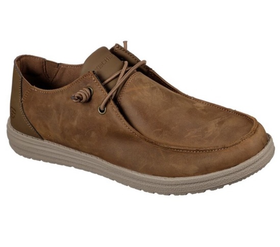 Skechers Relaxed Fit: Melson - Ramilo Slip On Panske Hnede | 310-FBPHQS
