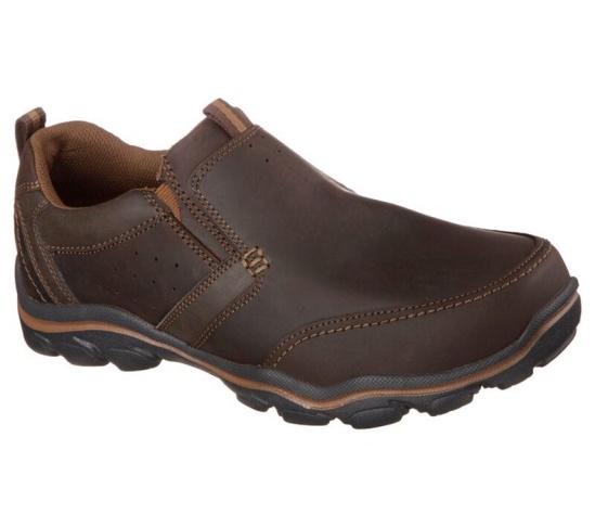 Skechers Relaxed Fit: Montz - Devent Slip On Panske Tmavo Hnede | 621-HXNKZT