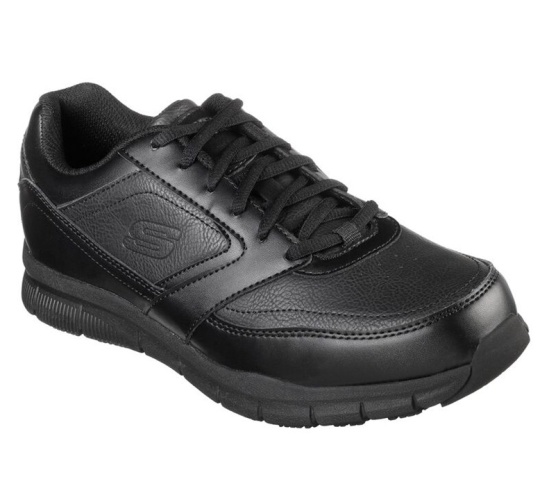 Skechers Relaxed Fit: Nampa Sr Pracovne Cizmy Panske Čierne | 653-ARIUKL