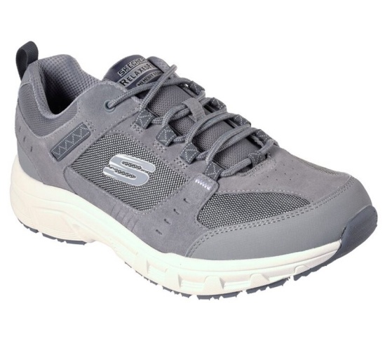 Skechers Relaxed Fit: Oak Canyon Tenisky Panske Siva / Biele | 582-CHZLEK