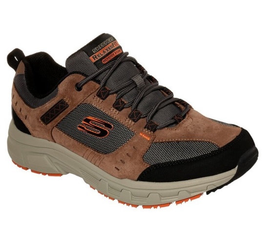 Skechers Relaxed Fit: Oak Canyon Tenisky Panske Hnede / Čierne | 854-NEJICL