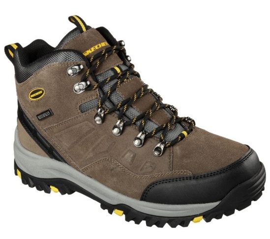 Skechers Relaxed Fit: Relment - Pelmo Turisticke Topanky Panske Hnedožltý | 017-HQRPNS