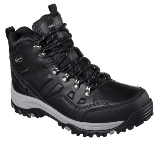 Skechers Relaxed Fit: Relment - Traven Turisticke Topanky Panske Čierne | 689-QEHXVL