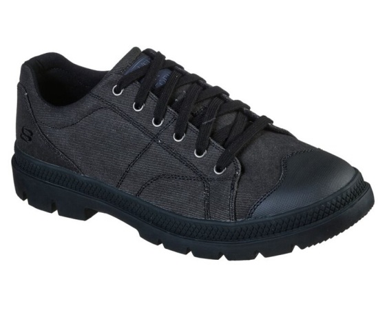 Skechers Relaxed Fit: Roadout - Pelson Tenisky Panske Čierne | 146-KXAPON