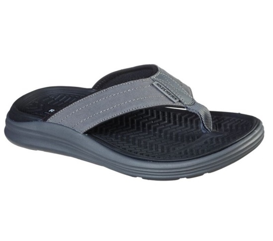 Skechers Relaxed Fit: Sargo - Reyon Zabky Panske Tmavo Siva | 605-TXGYUD