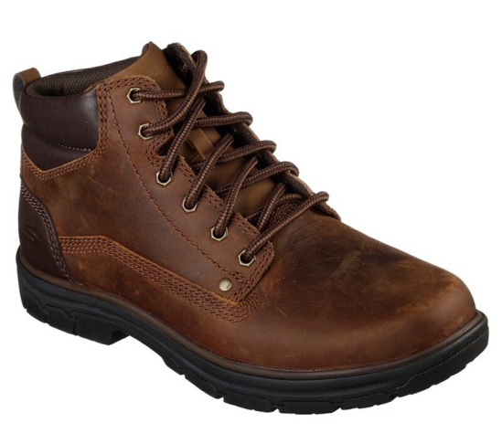 Skechers Relaxed Fit: Segment - Garnet Cizmy Panske Hnede | 674-TQGSVW