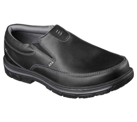 Skechers Relaxed Fit: Segment - The Search Slip On Panske Čierne | 023-MNYIGC