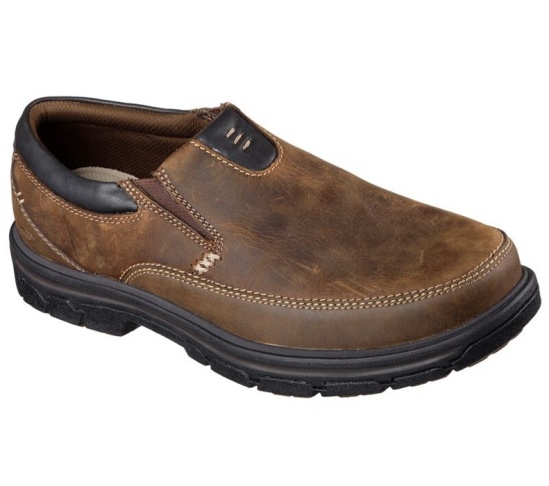 Skechers Relaxed Fit: Segment - The Search Slip On Panske Hnede | 836-SJVTBA