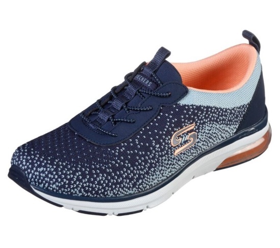 Skechers Relaxed Fit: Skech-Air Edge Slip On Damske Námornícka Modrá / Oranžové | 345-WZMOND