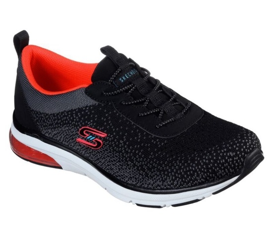 Skechers Relaxed Fit: Skech-Air Edge Slip On Damske Čierne / Koralove | 490-CPKENQ