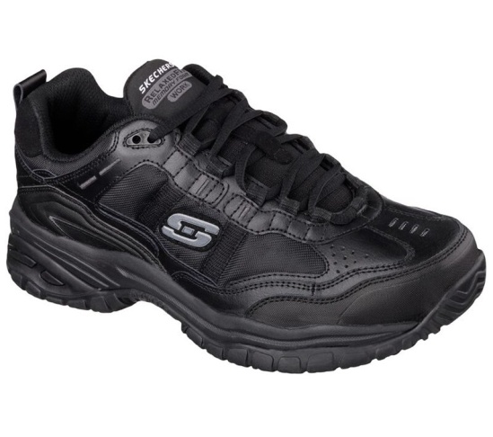 Skechers Relaxed Fit: Soft Stride - Mavin Pracovne Cizmy Panske Čierne | 062-QKYPDJ