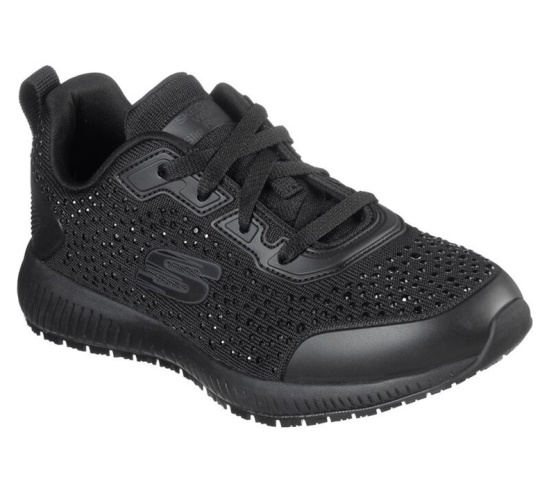 Skechers Relaxed Fit: Squad - Prout Sr Tenisky Damske Čierne | 015-PKGLEO