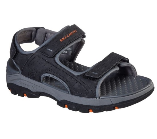 Skechers Relaxed Fit: Tresmen - Garo Sandale Panske Čierne | 310-TULVRE