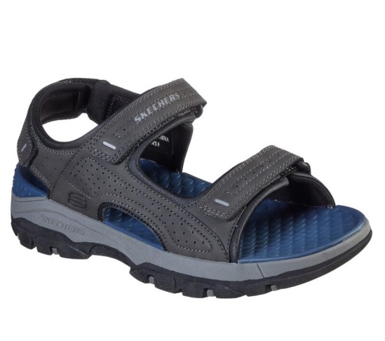 Skechers Relaxed Fit: Tresmen - Garo Sandale Panske Tmavo Siva | 365-BOZDKQ