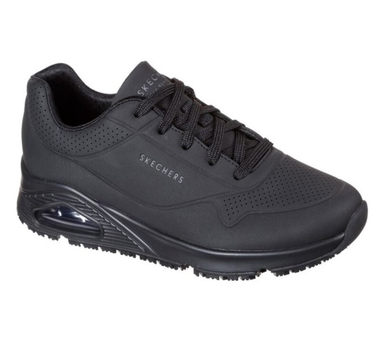 Skechers Relaxed Fit: Uno Sr Pracovne Cizmy Damske Čierne | 091-QDIEZC