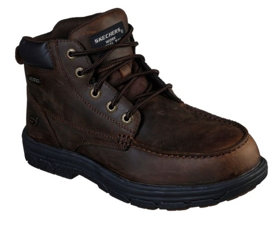 Skechers Relaxed Fit: Vicksburk St Pracovne Cizmy Panske Hnede | 296-KCSEAX