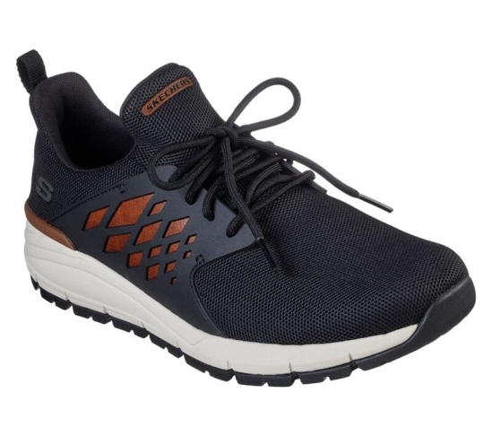 Skechers Relaxed Fit: Volero - Arza Tenisky Panske Čierne | 698-KACBDW