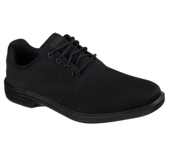 Skechers Relaxed Fit: Walson Tenisky Panske Čierne | 074-CBNIXZ