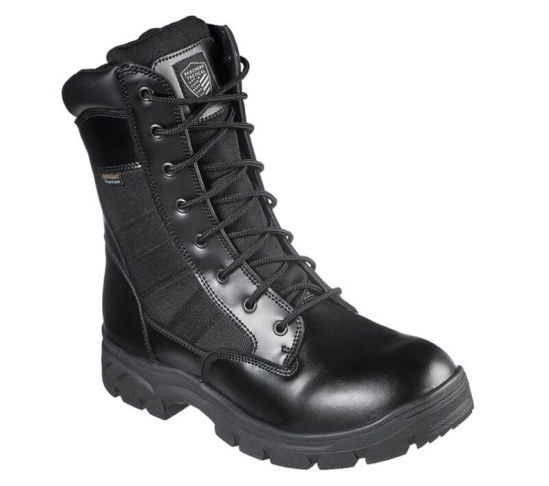 Skechers Relaxed Fit: Wascana - Athas Tactical Pracovne Cizmy Panske Čierne | 491-UHZDAS