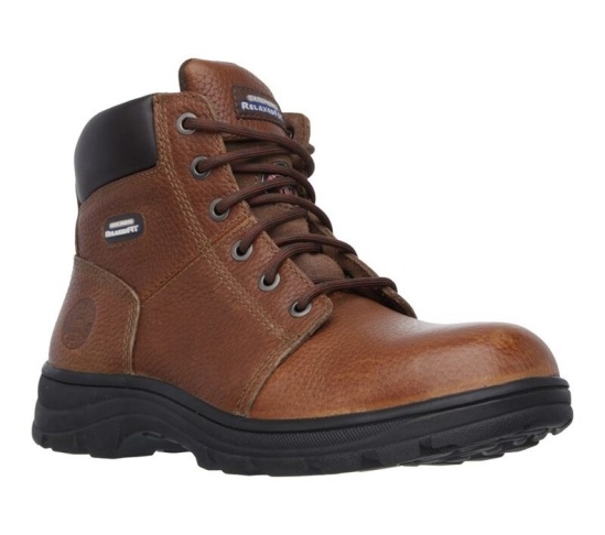 Skechers Relaxed Fit - Workshire St Pracovne Cizmy Panske Hnede | 624-LRAHDY