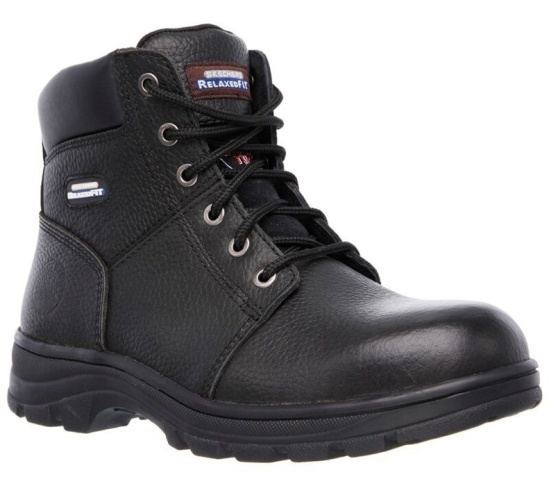 Skechers Relaxed Fit - Workshire St Pracovne Cizmy Panske Čierne | 803-CPLZIT