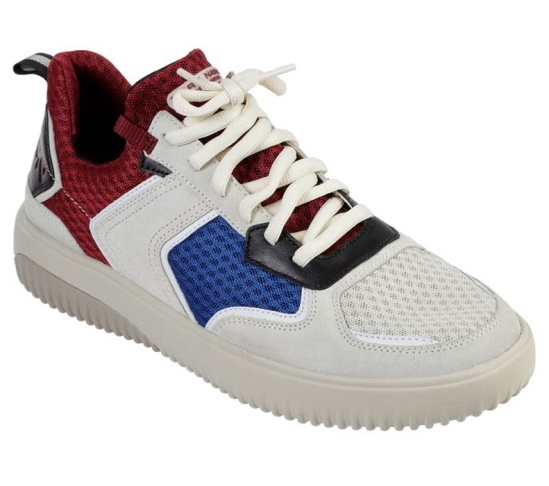 Skechers Ridge - Rollie Tenisky Panske Biele / Viacfarebný | 125-HYIAPZ