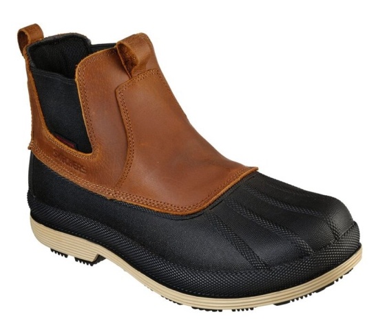 Skechers Robards - Caside Sr Wp Pracovne Cizmy Panske Hnede | 217-HVAUPE