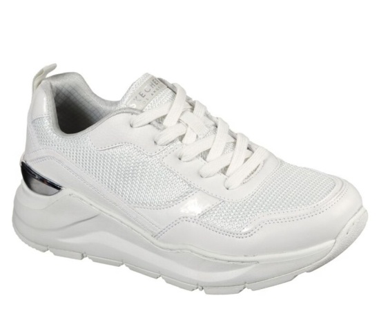 Skechers Rovina - Clean Sheen Tenisky Damske Biele | 621-SGAQCO