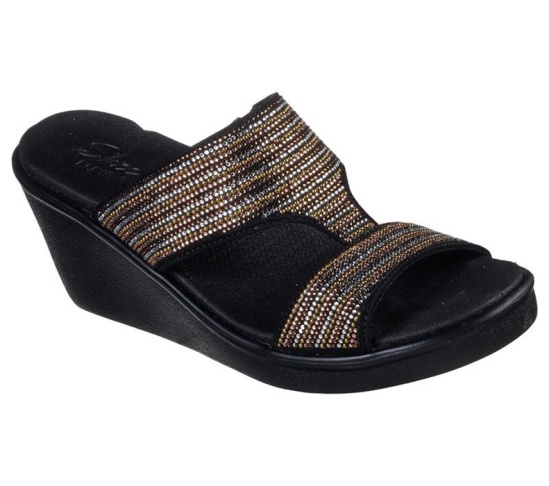 Skechers Rumble On - Bling Gal Sandale Damske Čierne / Viacfarebný | 614-TMKSZF