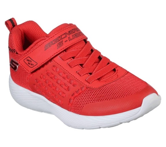 Skechers S Lights: Dyna-Lights Tenisky Chlapcenske Červené / Čierne | 974-MVNLJX