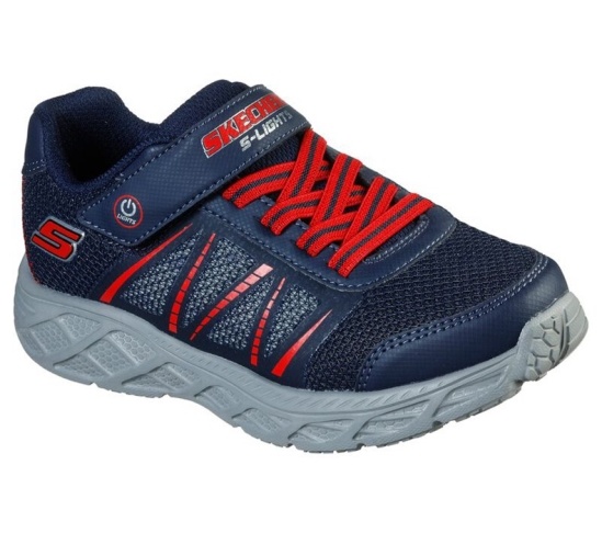 Skechers S Lights: Dynamic-Flash Tenisky Chlapcenske Námornícka Modrá / Červené | 135-FHTBSM