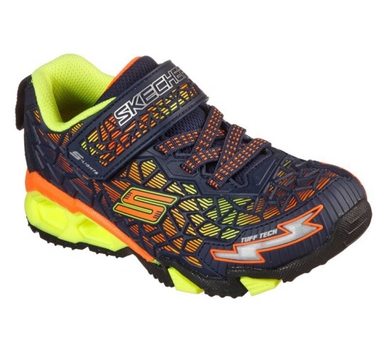 Skechers S Lights: Hydro Lights - Tuff Force Tenisky Chlapcenske Námornícka Modrá / Žlté | 163-QMRHG