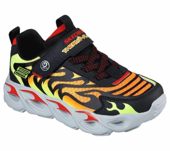 Skechers S Lights: Thermo-Flash Tenisky Chlapcenske Čierne / Červené | 167-RKZMJB