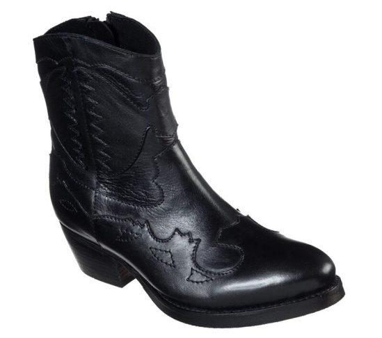 Skechers Saddle Back - Small Town Cizmy Damske Čierne | 134-QPSNZK