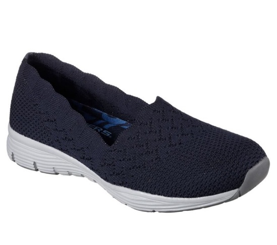 Skechers Seager - Stat Balerinky Damske Námornícka Modrá | 246-ULYOIG