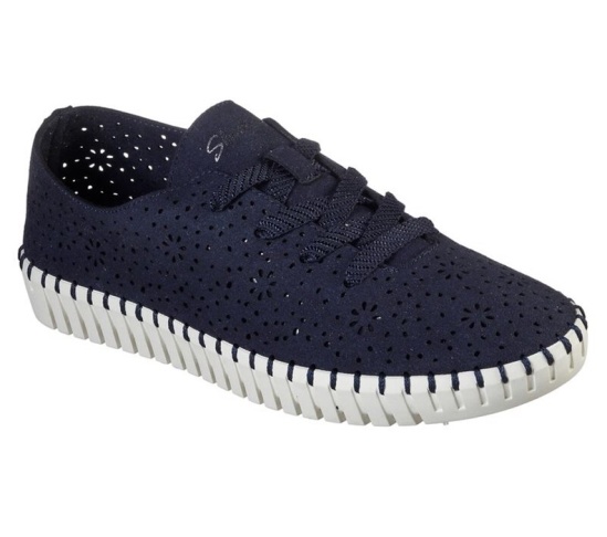 Skechers Sepulveda Blvd - Floral Maze Tenisky Damske Námornícka Modrá | 694-QYDMOS