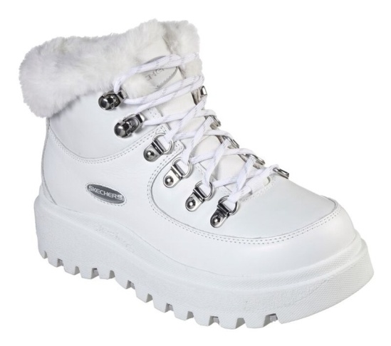 Skechers Shindigs - Lookin' Cool Cizmy Damske Biele | 856-FNQYXL