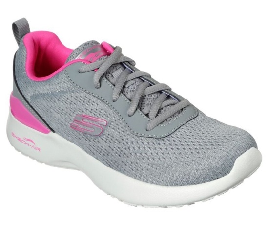 Skechers Skech-Air Dynamight - Top Prize Tenisky Damske Siva / Ruzove | 905-KSNAYW